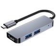 thumbnail image 2 of Tipo C A HUB compatible con HDMI HD Portátil HD USB-C Divisor de expansión multipuerto Convertidor Teléfono móvil Laptops Adaptador Accesorios Guardurnaity EL005668-00B, 2 of 7