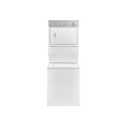 Whirlpool WETLV27FW - Laundry center - width: 27 in - depth: 32 in - height: 71.7 in - 640 rpm - white