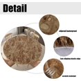 thumbnail image 4 of HAHDAXIA Round Waterproof Table Cover Elastic Tablecloth Vinyl Fitted Table Cover Elastic Edged Plastic Table Cover, Fits Tables up to 45"-56" R, Marble Brown, 4 of 7