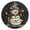 Gold, variant on Happy Snowman with Colorful Lights Round Wall Clock Battery Operated Silent Non-Ticking Bedroom Office Kitchen Home School Decor 10"(Gold)