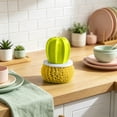 thumbnail image 4 of SIfdSeng Get it Fast Comfort Grip Soap Dispensing Kitchen Scrub Soap Dispensing Dish Brush Replaceable Cleaning Brush Dispenser Has Non Handle for Cleaning Dishes Pans, 4 of 6