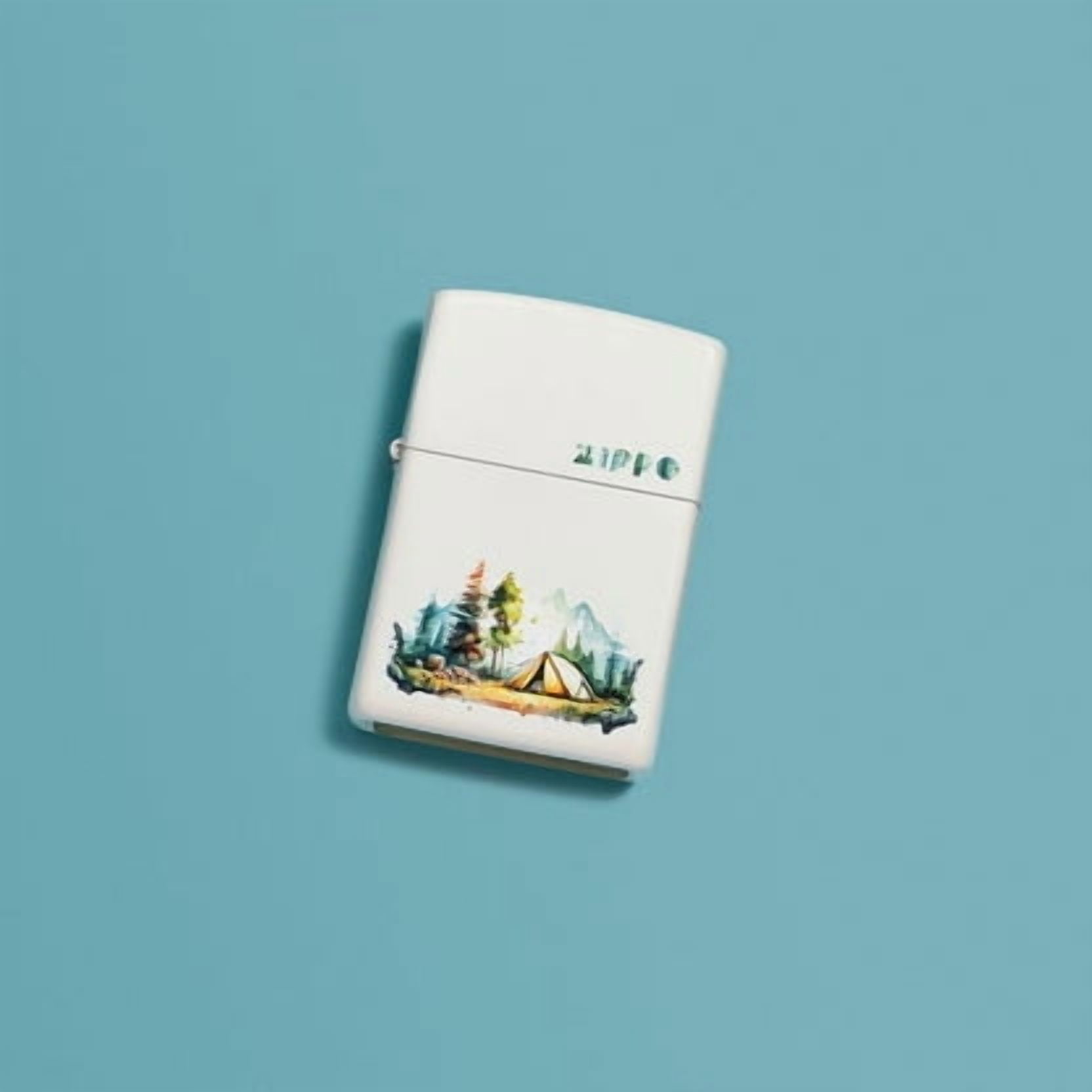 Zippo Lighter - Customized Engraved Message on Windproof Camping Design 46474
