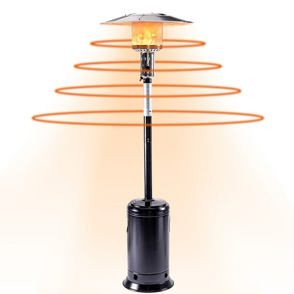 XXLYY Outdoor Patio Propane Heater, 47,000 BTU standing Gas Heater with Wheels, 88" Tall stainlessSteel Burner, Portable Outdoor Heater for Garden, Yard, Restaurant, Party