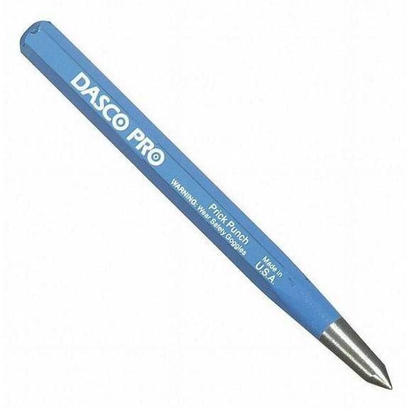 Dasco Pro Prick Punch,1/4 x 4 In,Carbon Steel 539