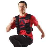 Reebok Delta 20 lb Adjustable Weighted Vest, Black, Unisex