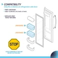 thumbnail image 4 of Contenedor para puerta de refrigerador CarterTM 240356402 para Frigidaire, etc., 4 of 6