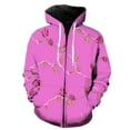 thumbnail image 1 of Sudadera con capucha y cremallera para hombre, diseño de flores de magnolia, para adolescentes, primavera, estilo Harajuku divertido, con capucha, estilo hip hop, estampado 3D, ropa de calle de gran t, 1 of 6