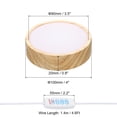 thumbnail image 2 of Uxcell 4" Wooden LED Light Base, 2pcs Wood Light Display Base Stand for 3D Crystal Stone, 3 Color Light Color, 2 of 6