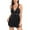 Black womens bathing suits, variant on Wycnly Bathing Suits for Women Womens Swimsuits Two Piece Swimsuits Women Summer Mesh Patchwork High Waist Pleated Hem Swim Dresses Ladies Plus Size Strap Tankini Swimwear Swimdrss