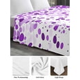 thumbnail image 6 of Purple Polka Dot Full Size Flat Sheet, Wrinkleproof & Fadeproof Cooling Flat Bed Sheet Only, Abstract Modern Art Dots Watercolor Breathable Soft Bedding Top Sheets 81 x 96 Inches, 6 of 8