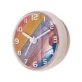 thumbnail image 2 of Reloj de pared redondo silencioso para baño, resistente al agua, con ventosa, fácil de instalar. Blanco, 2 of 9