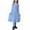 Sky Blue, variant on Odeerbi Muslim Dress For Girls 2025 Long Sleeve Long Dress V Neck Colorblock Dress for Teen Girls Purple