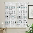thumbnail image 3 of Laundry Room Lead Icon Small Curtain Rod Pocket Short Curtains Half Drapes Partition Cabinet Door Window Curtains Home Decor, 3 of 6