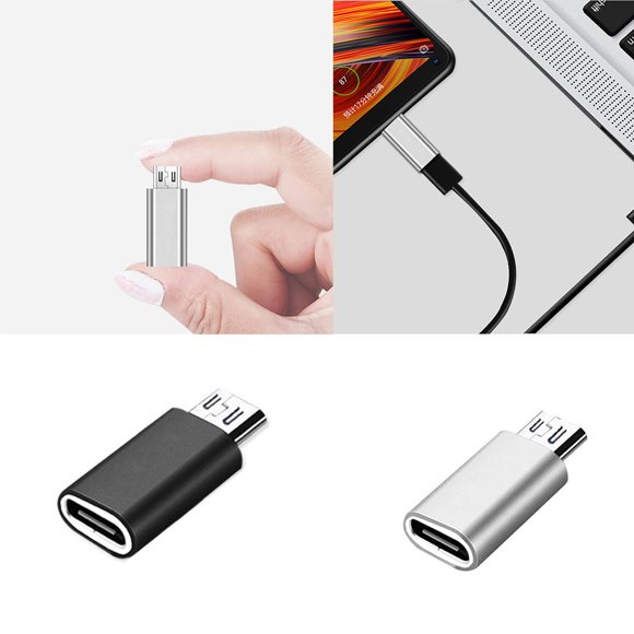Becaristey Type-c Female To Micro USB Female Adapter Phone USB 3.0 Aluminum Alloy USB-C Converter No.02