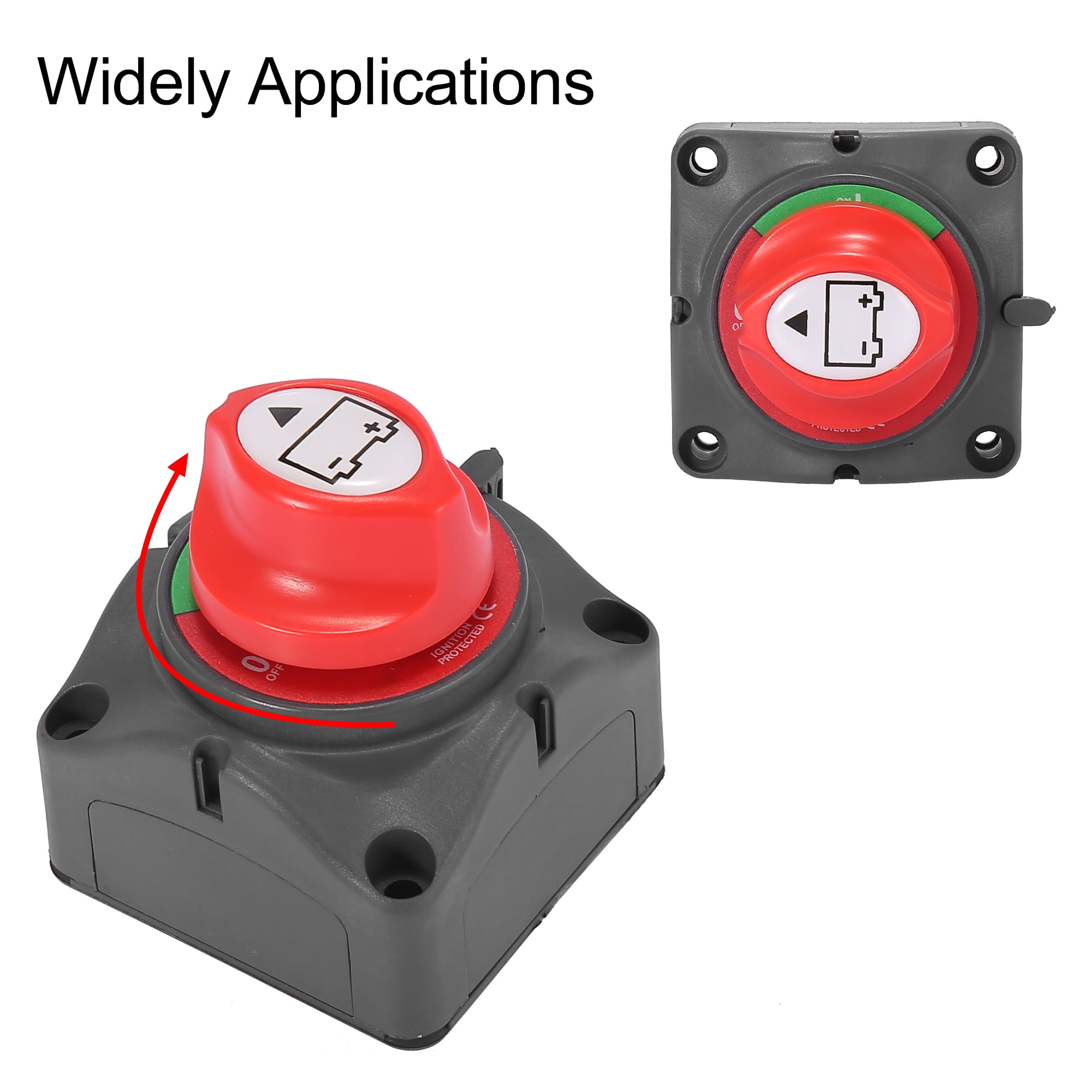 Battery Disconnect Switch 12V to 48V Isolator Cut Off Master Switch Kit for Marine Boat Car Truck RV Trailer Vehicles
