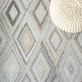 thumbnail image 6 of SAFAVIEH Metro Bronte Diamond Area Rug, Grey/Light Brown, 6' x 6' Round, 6 of 8
