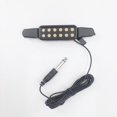 thumbnail image 1 of Pastilla de guitarra de 12 orificios con transductor, cable de 3 m y conector jack de 6,3 mm para guitarras clásicas y folclóricas, 1 of 5