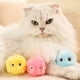 thumbnail image 3 of Billuyoard Juguetes para gatos, pelotas de peluche interactivas para tiempo de juego interactivo, juguetes interactivos de peluche para gatos Juguetes para gatos amarillo, 3 of 6