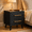 Black-2 drawer, variant on AIHO 2 Drawer Nightstand with Gold Handles, Mid-Century Modern Bedside End Table, Waterproof & Scratch Resistant, Black for Bedroom Living Room