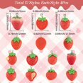 thumbnail image 2 of 4 Sets 48Pcs Strawberry Resin Charms Mini Resin Fruit Charms 3D Opaque Strawberries Resin Pendants with Platinum Tone Iron Loops for Bracelet Necklace Earrings DIY Jewelry Making Accessories, 2 of 7