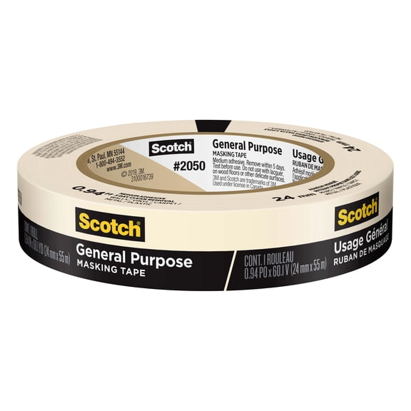 Scotch General Purpose Masking Tape, 12 Pack