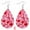 Multicolor, variant on Openpig Valentine's Day Leather Earrings for Women Lightweight Faux Leather Teardrop Dangle Earrings Heart-Shaped Print Drop Earrings Set Valentine Day Gift for Girlfriend