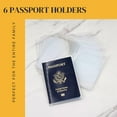 thumbnail image 3 of OHOB-COOL Clear Passport Cover - Pack of 6, Waterproof & Durable for Travel, 3 of 8
