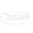CHITA Oversized Modular Sectional Sofa Set with Storage Ottoman,Extra