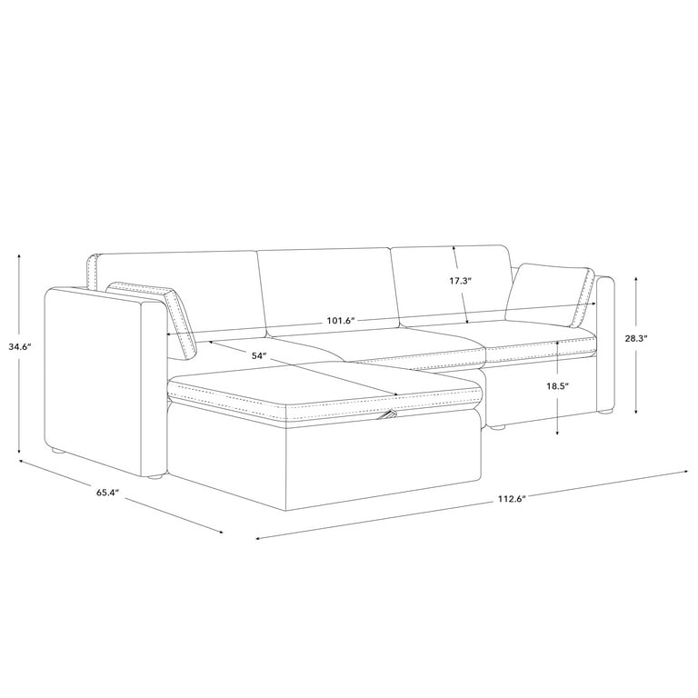 Chita Oversized Modular Sectional Sofa