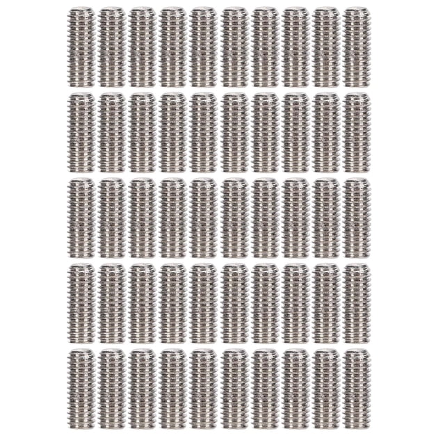Juego de tornillos prisioneros, 50 piezas Tornillos de fijación A2‑70 Tornillos de fijación Tornillos de fijación Durabilidad probada en el tiempo