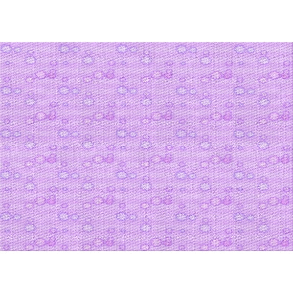 Ahgly Company Indoor Rectangle Patterned Heliotrope Purple Area Rugs, 2' x 3'