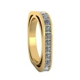 thumbnail image 3 of 5.00Ct Princess Cut Natural Diamond Euro Style Square Anniversary Wedding Eternity Band 14k Gold FG VS1, 3 of 3