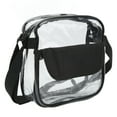 thumbnail image 2 of Bolsa de mensajero transparente, bolsa de mensajero transparente Bolsa de mensajero transparente de PVC con cremallera Bolsa de mensajero transparente diseñada para precisión, 2 of 14