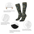thumbnail image 3 of Naloa Dot Mandala Thigh High Socks Extra Long Stretchy Sock Women Over Knee High Opaque Stocking Daily Wear, 3 of 6