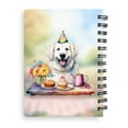 thumbnail image 2 of Happy Mother's Day Great Pyrenees with Sweets and Flowers at a Picnic Spiral Bound Journal Pyr Dog Lover 5x7in Spiral Notebook - 13005, 2 of 5