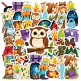 thumbnail image 3 of 35pcs-50pcs Cute Camping Stickers Nature Animal Decals Hiking Stickers for Luggage Laptop Guitar, 3 of 9