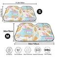 thumbnail image 3 of Haiem Icecream Truck Car Windshield Sun Shade - Blocks UV Rays Sun Visor Protector, Sunshade to Keep Your Vehicle Cool, Universal Fit SUV Van Sedan-Medium, 3 of 7