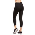 thumbnail image 3 of Sofra Women & Plus Soft Cotton Active Stretch Capri Length Lightweight Leggings, 3 of 4