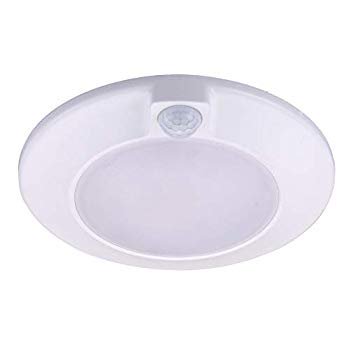 Cloudy Bay Motion Sensor Ceiling Light 120v Cri90 10w 5000k Bright Day Light 6 5 Inch Led Flush Mount Round Lighting Fixture For Garage Walk In Closet Attic Pantry Wet Location White Finish Walmart Com Walmart Com