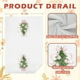 thumbnail image 6 of Set of 2 Merry Chinoiserie Christmas Kitchen Towels, Sage Green Porcelain Tree Hand Towels for Bathroom, Bow Dish Towels, Kitchen Bathroom Decor, 16x24 Inch, 6 of 6