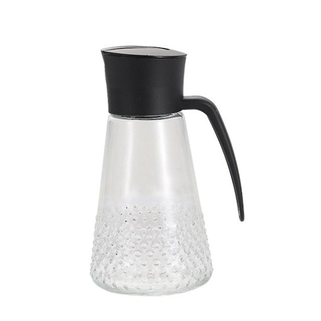 Botella de aceite de oliva Dispensador de aceite Botella de condimento para cocina Negro Afortunado Sencillez