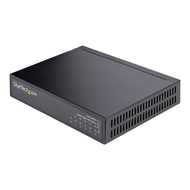 StarTech.com Commutateur Ethernet 5 Ports 2.5G Non Géré avec Rail Din et Montage Mural