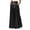 Black #041, variant on Wide Leg Linen Pants for Women Culottes Flowy Wide Leg Palazzo Pants Baggy High Waisted Casual Linen Pant with Pockets, M