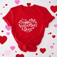 thumbnail image 2 of VKOYWKM Love Heart T Shirts Women Valentines Day Shirts Cute Love Heart Graphic Tees Short Sleeve Casual Crew Neck Holiday T Shirts Classic Romantic Valentine Cute Clothes, 2 of 7