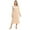 Khaki, variant on Women Loose Velvet Long Sleeve Sleepwear Long Nightgowns Pajama Dress