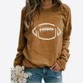 thumbnail image 1 of EQWLJWE T-Shirts de Jour de Match pour Femmes Manches Longues Raglan Chandail Tops Saison de Football T-Shirt Graphique Décontracté Col Rond Blouse Jour de Match Chemises Femmes Grande Taille Tops d'Halloween, 1 of 5
