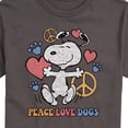 thumbnail image 3 of Peanuts - Peace Love Dogs - Men's Short Sleeve Graphic T-Shirt, 3 of 6