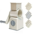 thumbnail image 4 of Handheld Vegetable Chopper Functional Manual Slicer For Potatoes Carrots And More Bananas Grinding compatible with Machine Grating Plate Vegetable Skin Peeler with Barrel Sliced Cheese Holder Cow, 4 of 4