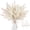 White, variant on 20 Pcs White Fake Plants Sparkling Leaves,Glitter Christmas Picks and Sprays,Christmas Tree Branches Ornaments,Artificial Leaves Decoration for Christmas Tree,Decorative Glitter Sticks for Vase