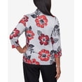 thumbnail image 5 of Alfred Dunner Womens Petite Stamped Floral Two For One With Necklace, 5 of 6